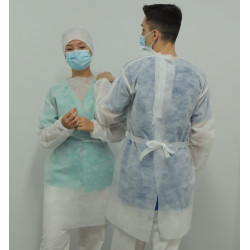 Bata de aislamiento de un...